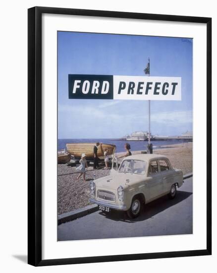 Poster Advertising a Ford Prefect Car, 1956-null-Framed Giclee Print