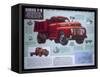 Poster Advertising a Ford Truck Series F-6, 1947-null-Framed Stretched Canvas