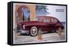 Poster Advertising a Hotchkiss-Gregoire Car, 1951-null-Framed Stretched Canvas