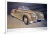 Poster Advertising a Jaguar Xk 140, 1954-null-Framed Giclee Print