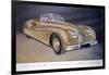 Poster Advertising a Jaguar Xk 140, 1954-null-Framed Giclee Print