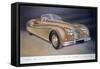 Poster Advertising a Jaguar Xk 140, 1954-null-Framed Stretched Canvas