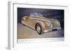 Poster Advertising a Jaguar Xk 140, 1954-null-Framed Giclee Print