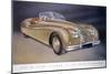 Poster Advertising a Jaguar Xk 140, 1954-null-Mounted Giclee Print