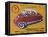 Poster Advertising a Messerschmidt Kr 200, 1955-null-Framed Stretched Canvas