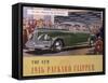Poster Advertising a Packard Clipper, 1946-null-Framed Stretched Canvas