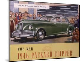Poster Advertising a Packard Clipper, 1946-null-Mounted Giclee Print