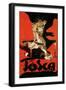 Poster Advertising a Performance of Tosca, 1899-Adolfo Hohenstein-Framed Premium Giclee Print