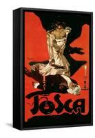 Poster Advertising a Performance of Tosca, 1899-Adolfo Hohenstein-Framed Stretched Canvas
