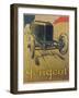 Poster Advertising a Peugeot Racing Car, C.1918 (Colour Litho)-René Vincent-Framed Giclee Print