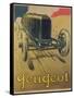 Poster Advertising a Peugeot Racing Car, C.1918 (Colour Litho)-René Vincent-Framed Stretched Canvas