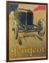 Poster Advertising a Peugeot Racing Car, C.1918 (Colour Litho)-René Vincent-Framed Giclee Print