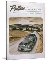 Poster Advertising a Pontiac Silver Streak, 1947-null-Stretched Canvas