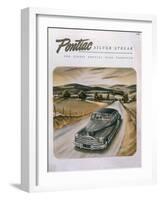 Poster Advertising a Pontiac Silver Streak, 1947-null-Framed Giclee Print