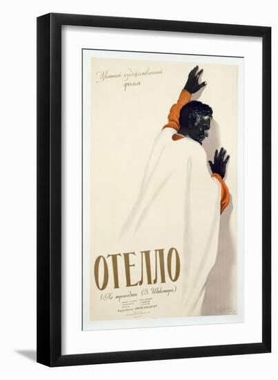 Poster Advertising a Production of 'Othello', 1956-null-Framed Giclee Print