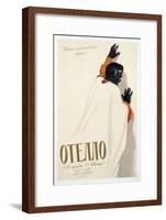 Poster Advertising a Production of 'Othello', 1956-null-Framed Giclee Print