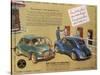 Poster Advertising a Renault 4Cv, 1949-null-Stretched Canvas