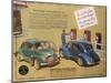 Poster Advertising a Renault 4Cv, 1949-null-Mounted Giclee Print