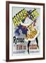 Poster Advertising a Show-Jules Chéret-Framed Giclee Print