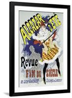 Poster Advertising a Show-Jules Chéret-Framed Giclee Print