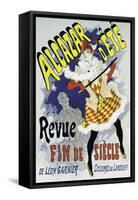 Poster Advertising a Show-Jules Chéret-Framed Stretched Canvas