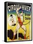 Poster Advertising a Strongman at the 'Cirque D'Hiver'-null-Framed Stretched Canvas