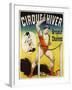 Poster Advertising a Strongman at the 'Cirque D'Hiver'-null-Framed Giclee Print