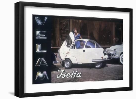 Poster Advertising a Velam Isetta Car, 1957-null-Framed Giclee Print