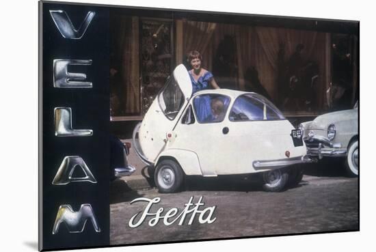 Poster Advertising a Velam Isetta Car, 1957-null-Mounted Giclee Print