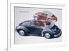 Poster advertising a Volkswagen Convertible, 1959-Unknown-Framed Giclee Print