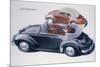 Poster advertising a Volkswagen Convertible, 1959-Unknown-Mounted Giclee Print