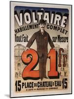 Poster Advertising 'A Voltaire', C.1877-Jules Chéret-Mounted Giclee Print