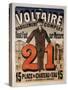 Poster Advertising 'A Voltaire', C.1877-Jules Chéret-Stretched Canvas