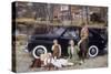 Poster Advertising a Volvo 444, 1953-null-Stretched Canvas