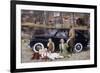 Poster Advertising a Volvo 444, 1953-null-Framed Giclee Print