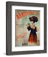 Poster Advertising 'Abricotine', Made by P. Garnier, Paris-French School-Framed Giclee Print