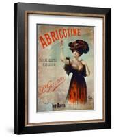 Poster Advertising 'Abricotine', Made by P. Garnier, Paris-French School-Framed Giclee Print