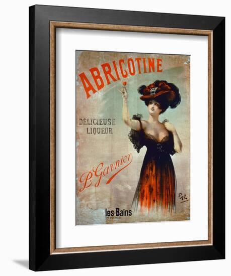 Poster Advertising 'Abricotine', Made by P. Garnier, Paris-French School-Framed Giclee Print