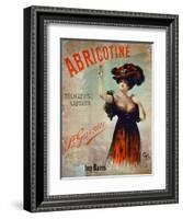 Poster Advertising 'Abricotine', Made by P. Garnier, Paris-French School-Framed Giclee Print