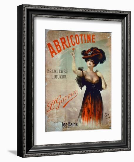 Poster Advertising 'Abricotine', Made by P. Garnier, Paris-French School-Framed Giclee Print