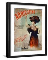 Poster Advertising 'Abricotine', Made by P. Garnier, Paris-French School-Framed Giclee Print