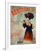 Poster Advertising 'Abricotine', Made by P. Garnier, Paris-French School-Framed Giclee Print