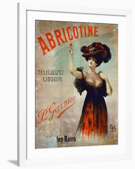 Poster Advertising 'Abricotine', Made by P. Garnier, Paris-French School-Framed Giclee Print