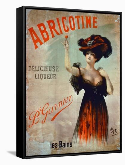 Poster Advertising 'Abricotine', Made by P. Garnier, Paris-French School-Framed Stretched Canvas