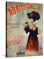 Poster Advertising 'Abricotine', Made by P. Garnier, Paris-French School-Stretched Canvas