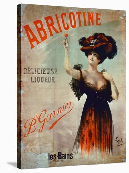 Poster Advertising 'Abricotine', Made by P. Garnier, Paris-French School-Stretched Canvas