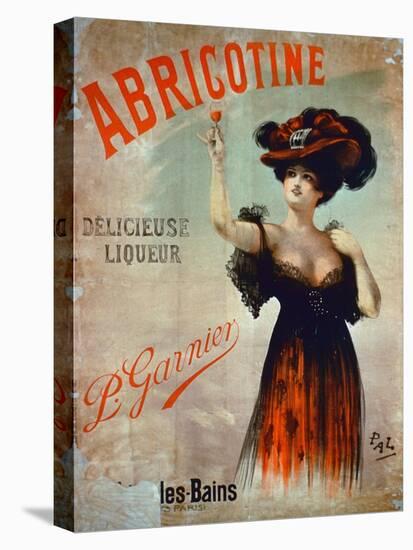 Poster Advertising 'Abricotine', Made by P. Garnier, Paris-French School-Stretched Canvas