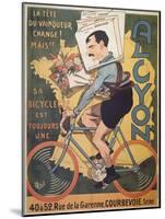 Poster Advertising 'Alcyon' Cycles with the Winners of Tour de France Faber-Michel, called Mich Liebeaux-Mounted Giclee Print