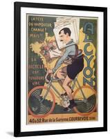 Poster Advertising 'Alcyon' Cycles with the Winners of Tour de France Faber-Michel, called Mich Liebeaux-Framed Giclee Print