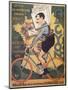 Poster Advertising 'Alcyon' Cycles with the Winners of Tour de France Faber-Michel, called Mich Liebeaux-Mounted Giclee Print